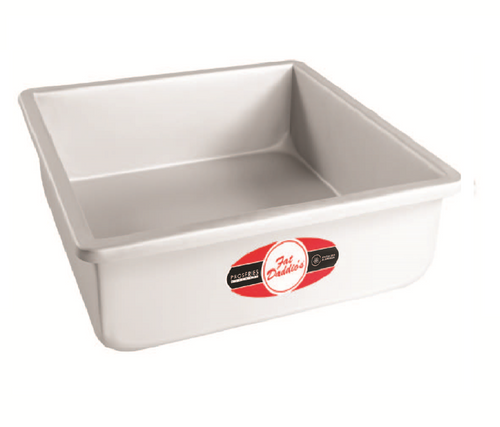Fat Daddio's PSQCC-993 134.4 Oz. Aluminum Square 14 Gauge Removable Bottom Cake Pan