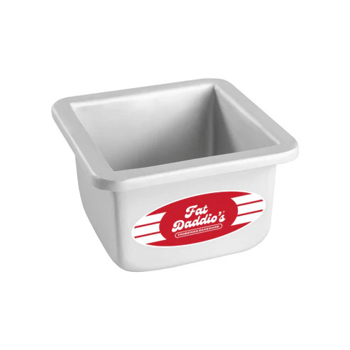 Fat Daddio's PSQ-443 26.6 Oz. Aluminum 14 Gauge Square Solid Bottom Cake Pans