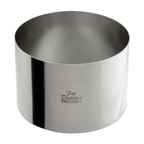 Fat Daddio's SSRD-5030 32 Oz. Stainless Steel 18 Gauge Round Pastry Ring