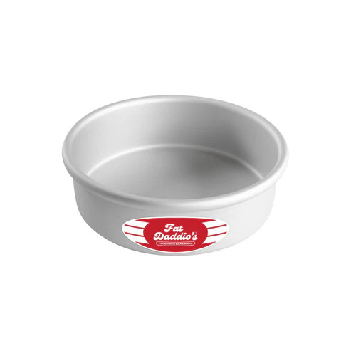 Fat Daddio's PRD-72 Aluminum Round 16 Gauge Solid Bottom Cake Pan