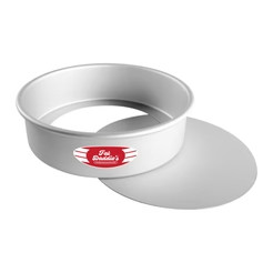 Fat Daddio's PCC-103 130.56 Oz. Aluminum Round 16 Gauge Removable Bottom Cake Pan