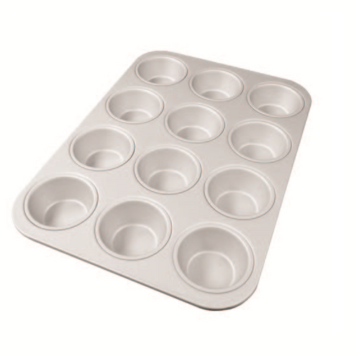 Fat Daddio's MFN-MINI 1.06 Oz. Aluminum 18 Gauge 24 Compartment Muffin Pan