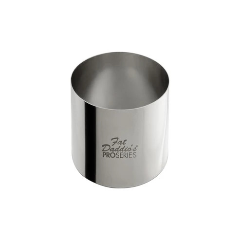 Fat Daddio's SSRD-2520 5.12 Oz. Stainless Steel 18 Gauge Round Pastry Ring