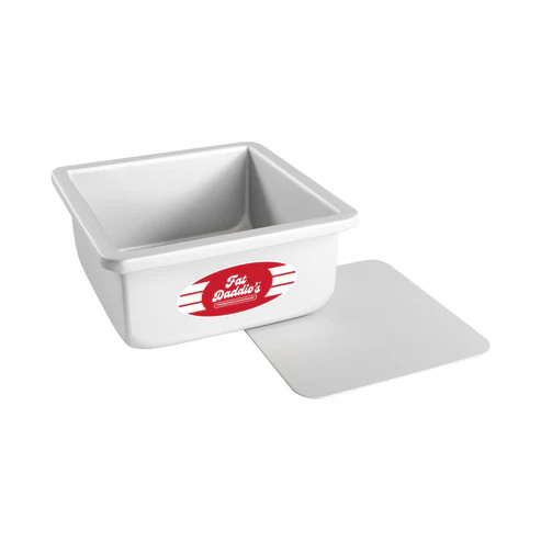 Fat Daddio's PSQCC-663 60.16 Oz. Aluminum Square 14 Gauge Removable Bottom Cake Pan