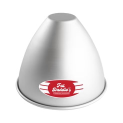 Fat Daddio's PDV-07 61.8 Oz. Aluminum 16 Gauge Dolly Varden Doll Cake Pans