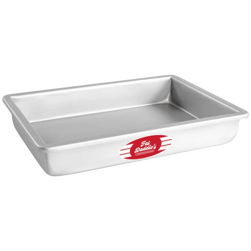 Fat Daddio's POB-8122 106.39 Oz. 16 Gauge Aluminum Sheet Cake Pan with Solid Bottom