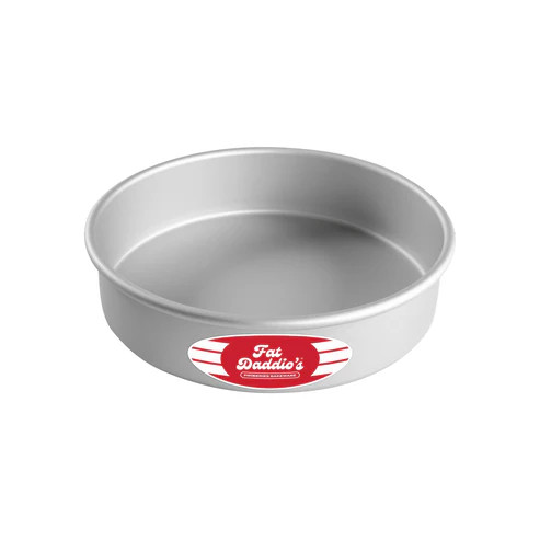 Fat Daddio's PRD-82 Aluminum Round 16 Gauge Solid Bottom Cake Pan
