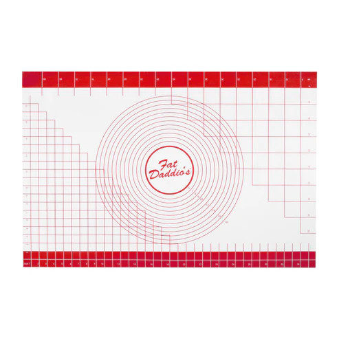 Fat Daddio's SFM-2436 24" W x 36" L Large Silicone Work Surface and Decorating Mat with Measurement Grid