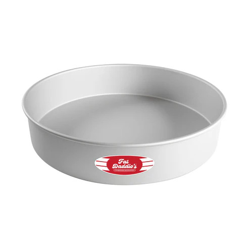 Fat Daddio's PRD-143 Aluminum 16 Gauge Round Solid Bottom Cake Pan