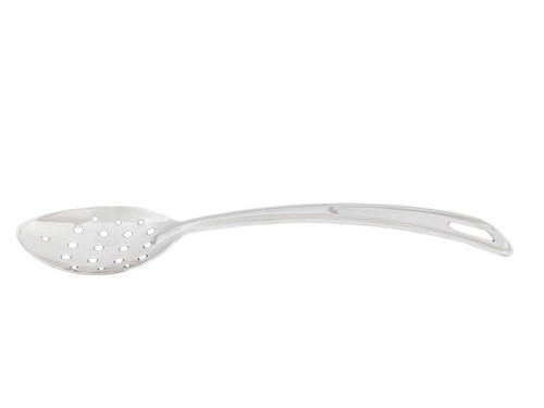 Thunder Group SLSBA613 15" L Silver Stainless Steel Perforated Basting Spoon
