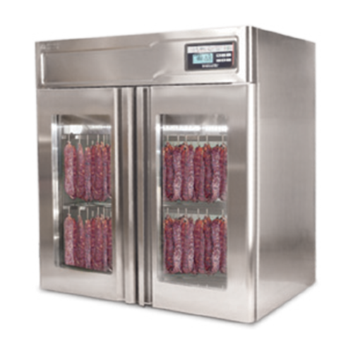 Omcan USA 44954 143.30 Lbs. Stainless Steel Free-Standing Stagionello Evo Meat Curing Cabinet - 220 Volts 2480 Watts