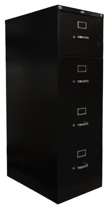 Omcan USA 13074 18.25" Charcoal Black Four Drawers Vertical Filing Cabinet