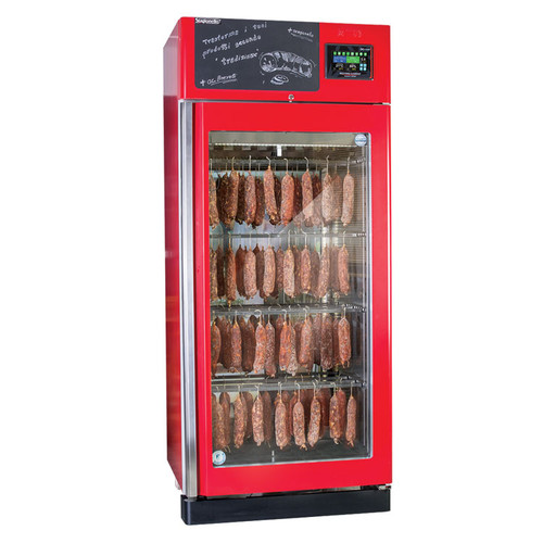 Omcan USA 46183 330.69 Lbs. Stainless Steel Free-Standing Stagionello Evo 150 Meat Curing Cabinet - 220 Volts 3420 Watts