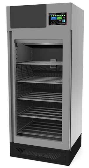 Omcan USA 40299 49.44 Cu.Ft. Stainless Steel Maturmeat 150 Meat Aging Cabinet - 220 Volts