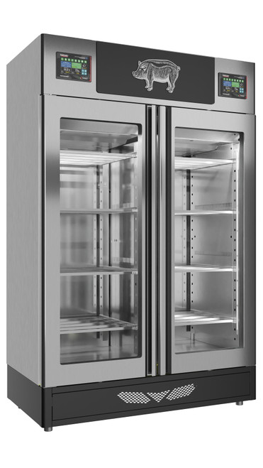 Omcan USA 41262 57.5"W Stainless Steel Stagionello Evo Meat Curing Cabinet - 220 Volts 3-Ph