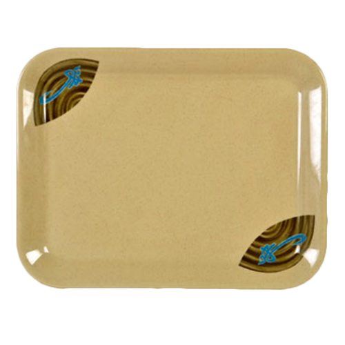 Thunder Group 0903J 17" W x 12.63" D Melamine Rectangular Wei Tray