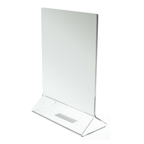 Thunder Group PLMH003 5" W x 7" H Clear Acrylic Standard Style Table Card Holder