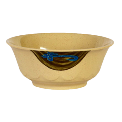 Thunder Group 5275J 34 Oz. Melamine Wei Round Scalloped Edge Bowl