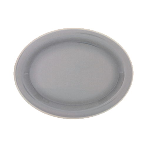 Thunder Group DM209H 9.5" x 7.25" Oval Graham Melamine Platter