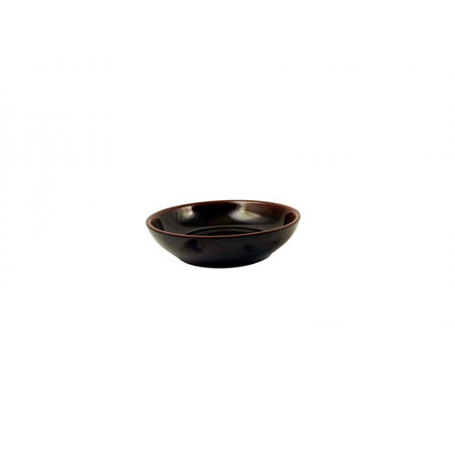 Thunder Group 3955TM 9 Oz. Melamine Tenmoku Flat Bowl