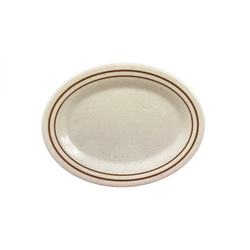 Thunder Group AD209AA 9.5" W x 7.25" D Melamine Oval Arcadia Platter