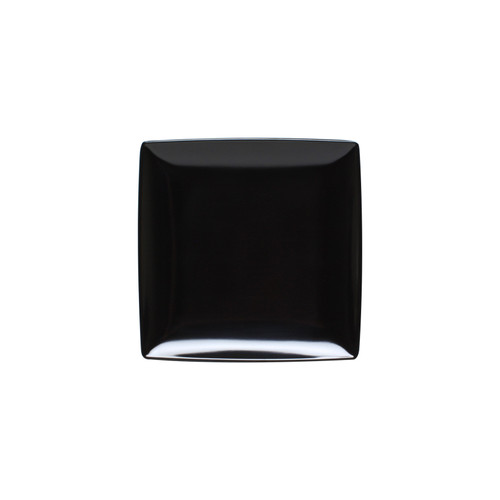 Thunder Group 29010BK 10" x 10" Black Square Melamine Classic Plate