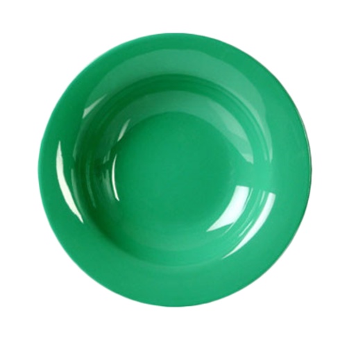Thunder Group CR5077GR 8 Oz. Green Melamine Wide Rim Salad Bowl