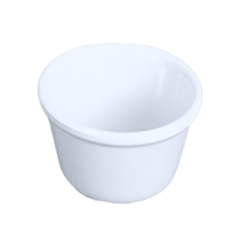 Thunder Group ML534W1 1.5 Oz. White Melamine Round Ramekin