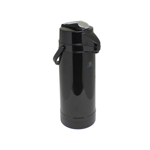 Thunder Group APLG025 84 Oz. Plastic Black Lever Top Airpot