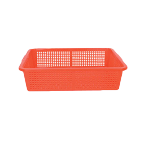 Thunder Group PLFB005 14.25" W x 11.25" D Plastic Rectangular Perforated Colander or Basket