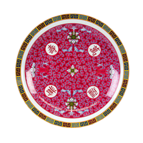 Thunder Group 1015TR 14.38" Dia. Melamine Longevity Round Plate