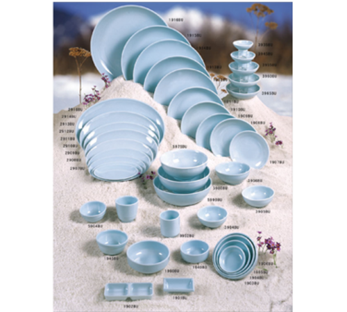 Thunder Group 2916 16" W x 11.75" D Blue Jade Melamine Platter