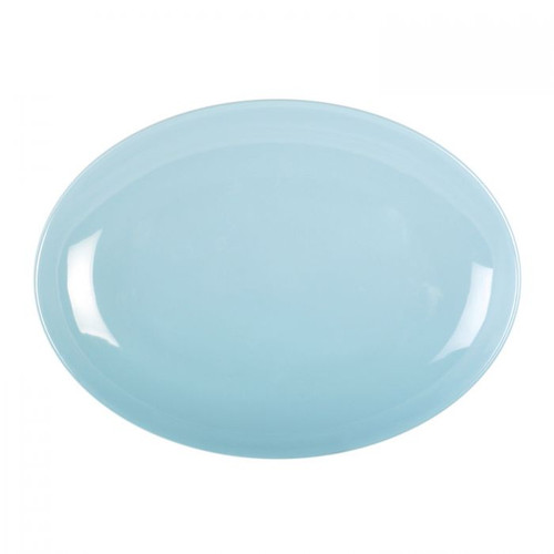 Thunder Group 2916 16" W x 11.75" D Blue Jade Melamine Platter