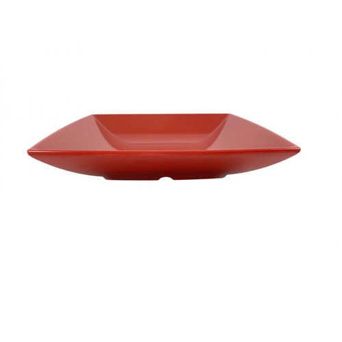 Thunder Group 62008PR 28 Oz. Pure Red Square Melamine Salad Bowl