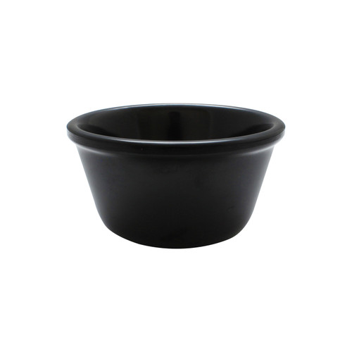 Thunder Group ML538BL1 4 Oz. Black Melamine Round Smooth Ramekin