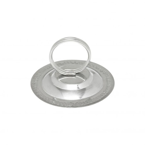 Thunder Group SLTWMH004 4" H Stainless Steel Ring Style Menu or Card Clip
