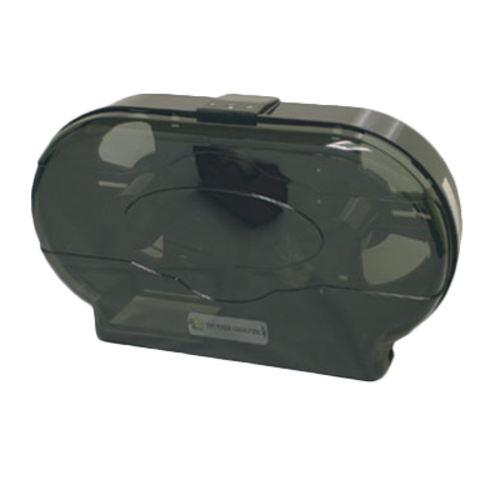 Thunder Group PLRPD396 19" W Transparent Plastic Jumbo Twin Tissue Dispenser