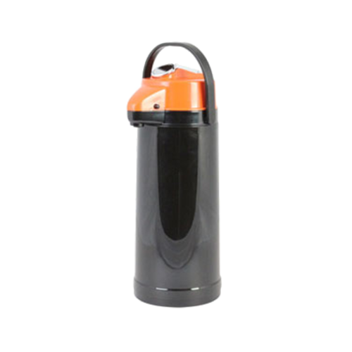 Thunder Group APLG022D 74 Oz. Plastic Orange Push Lever Top Airpot