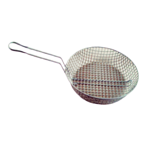 Thunder Group PLBB010M 10" Dia. X 3" D Wire Steel Round Medium Mesh Breading Basket