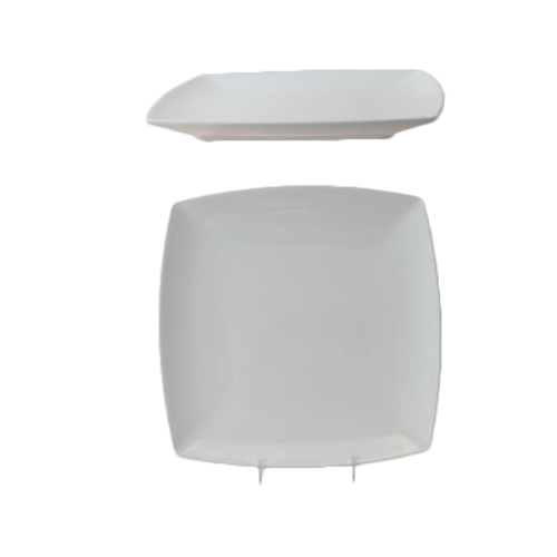 Thunder Group 29010WT White Melamine Square Plate