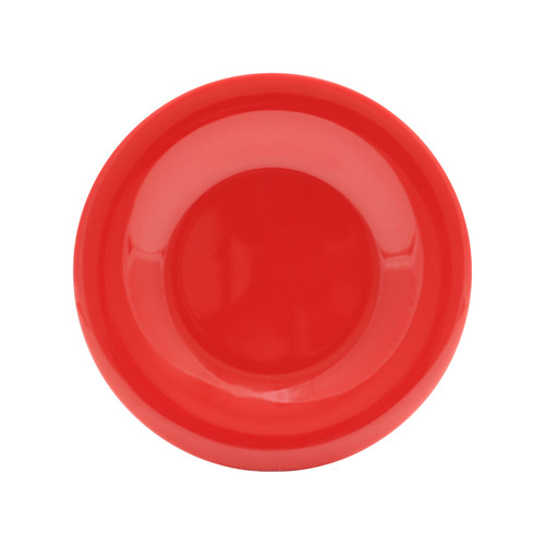 Thunder Group CR009PR 9.25" Dia. Pure Red Melamine Round Wide Rim Plate