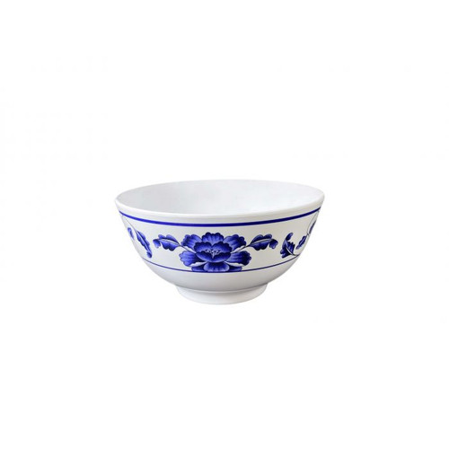 Thunder Group 5206TB 25 Oz. Melamine Lotus Round Rice Bowl