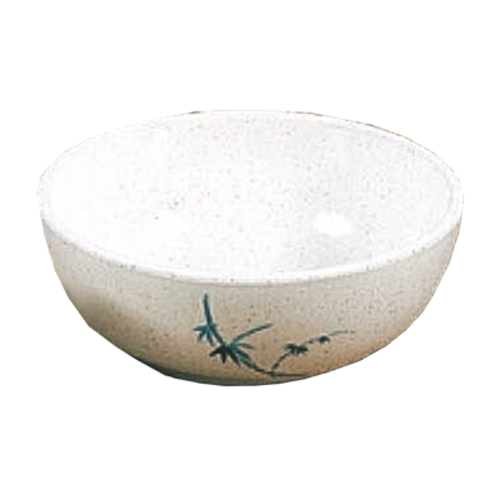 Thunder Group 3001BB 10 Oz. Melamine Blue Bamboo Bowl