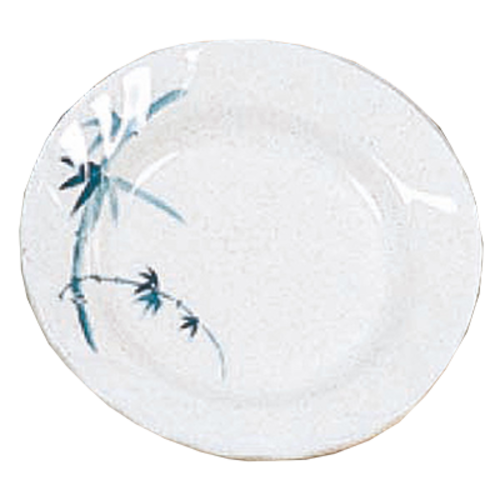 Thunder Group 1208BB 8" Dia. Blue Bamboo Melamine Round Plate