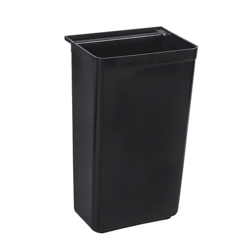 Thunder Group PLBC0013B Black Plastic Bus Cart Trash Bin for PLBC3316 and PLBC4019
