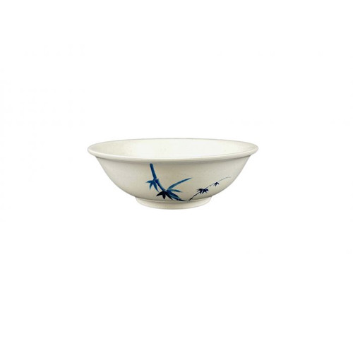 Thunder Group 5075BB 52 Oz. Melamine Blue Bamboo Rimless Bowl