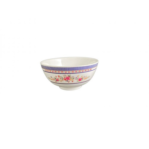 Thunder Group 3004AR 12 Oz. Melamine Rose Round Rice Bowl