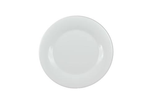 Thunder Group CR012W 11.75" Dia. White Melamine Round Wide Rim Plate