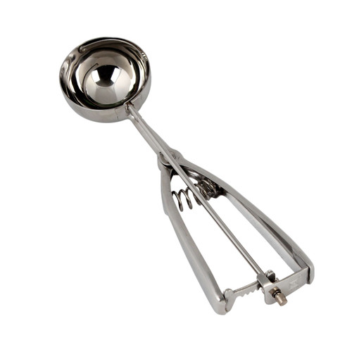 Thunder Group SLDA020 2.5 Oz. Stainless Steel Ambidextrous Twin Grip Handle Disher
