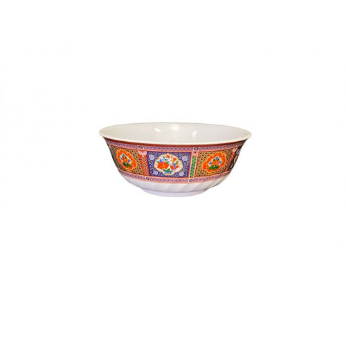 Thunder Group 5307TP 32 Oz. Melamine Peacock Swirl Bowl